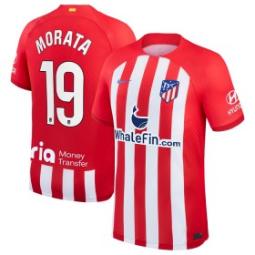 Günstige Fußballtrikots Atlético Madrid Morata 19 Heimtrikot 2023-24 Kurzarm